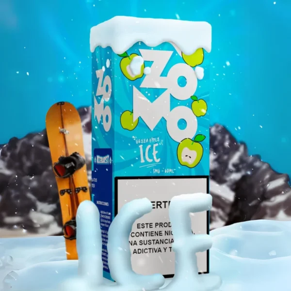 LIQUIDO ZOMO ICEBURST - GREEN APPLE ICE 60ML 3MG