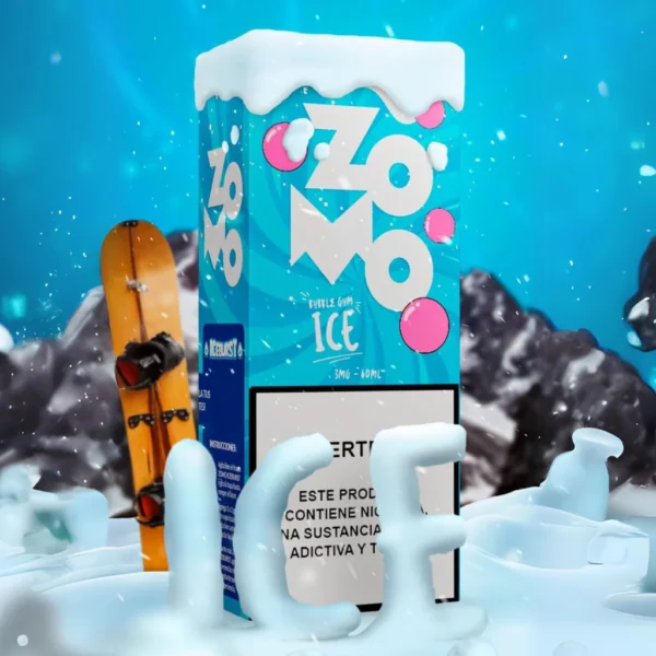 LIQUIDO ZOMO ICEBURST - BUBBLE GUM ICE 60ML 3MG