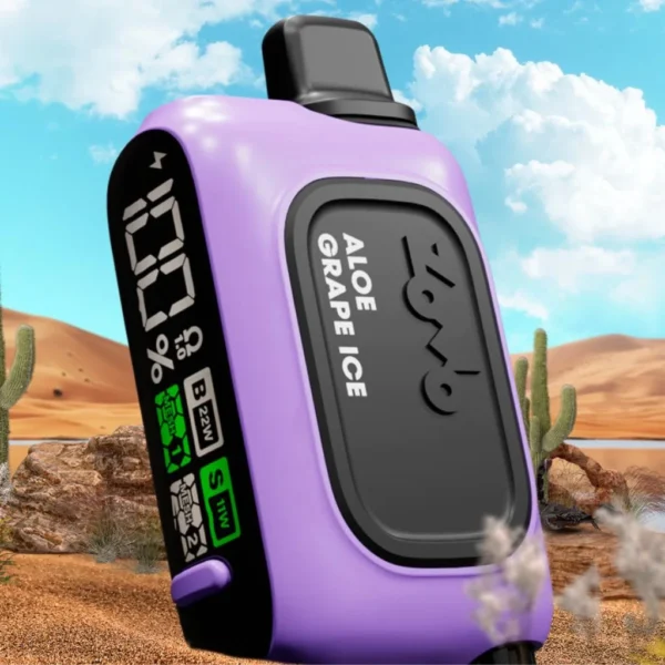 ZOMO-INSTABAR 15000 “ALOE GRAPE ICE” | 2% NICOTINA - 15000 PUFFS